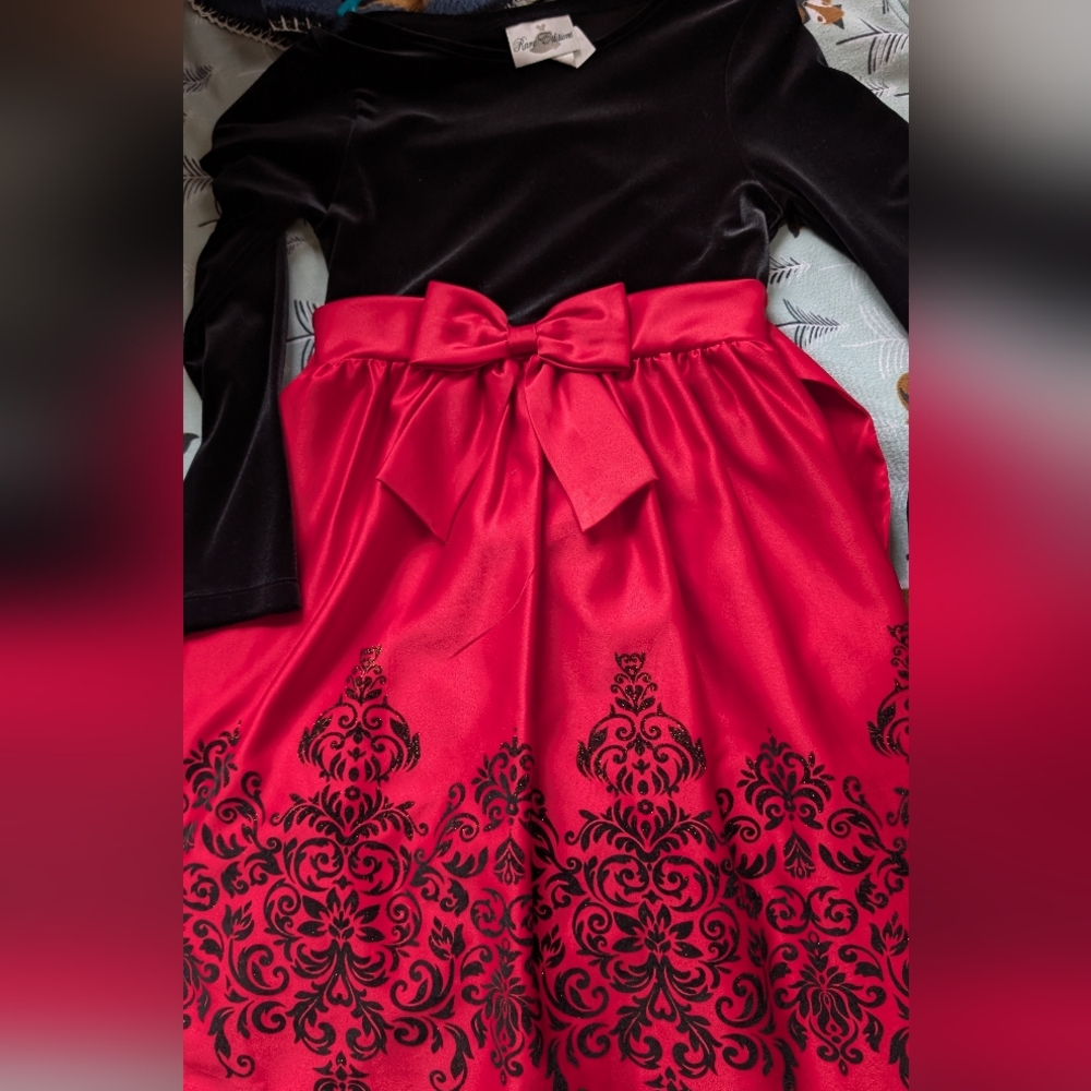 Rare Editions red and black dress